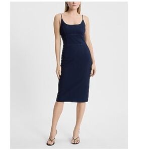 Express Denim Sleeveless Midi Dress size M